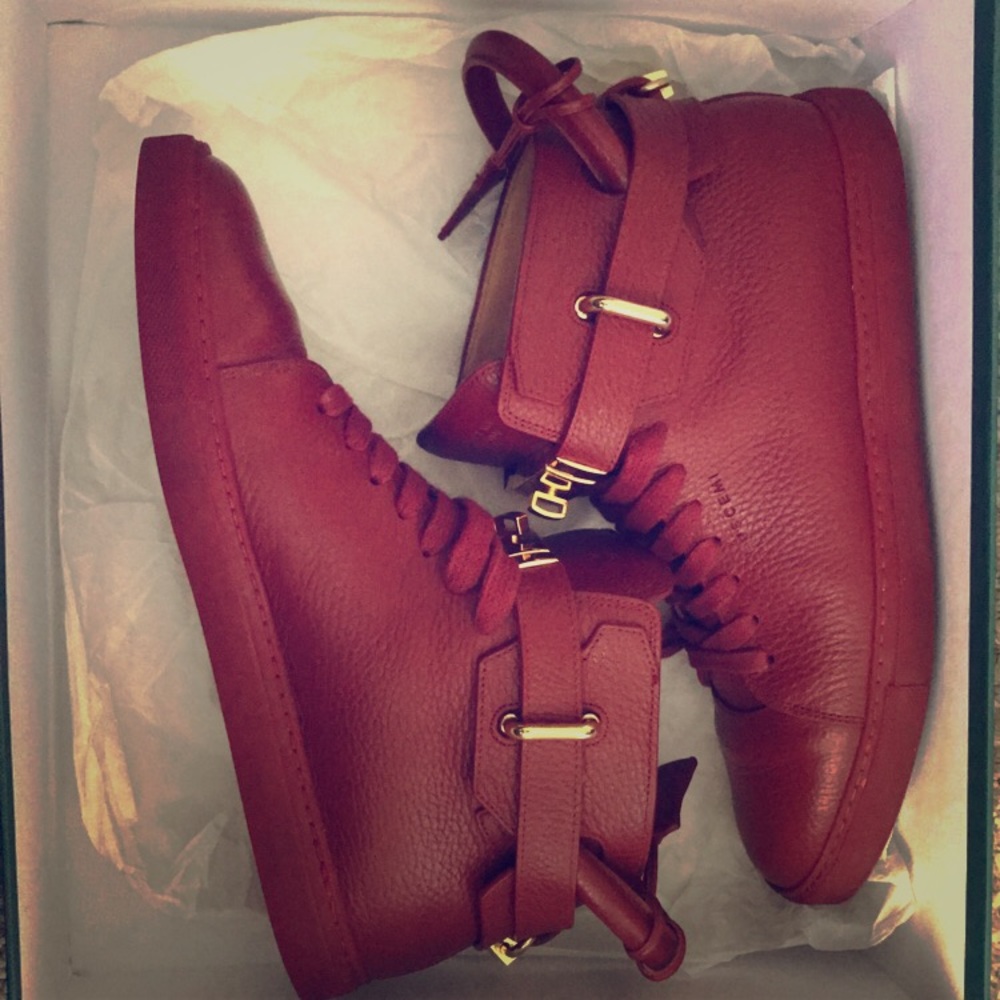 Buscemi Red-Gold High Top